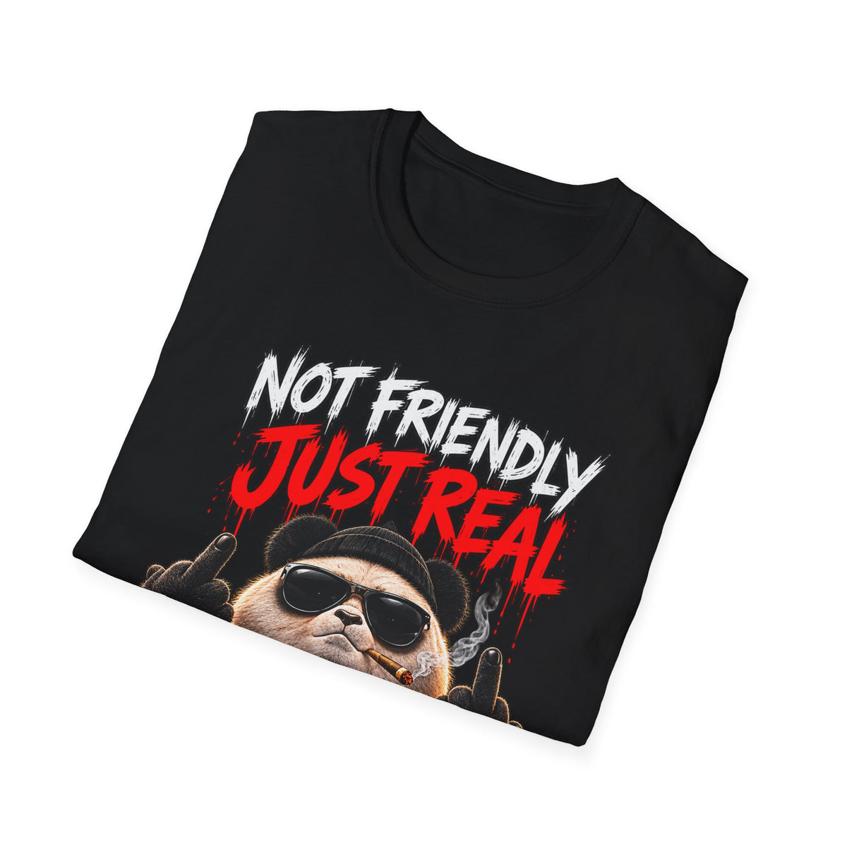Not Friendly. Just Real. — T-Shirt
