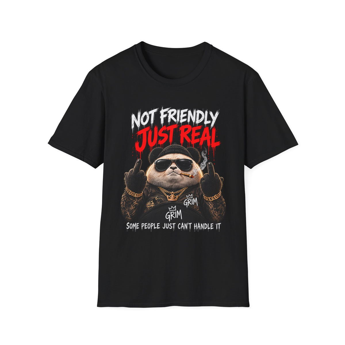 Not Friendly. Just Real. — T-Shirt