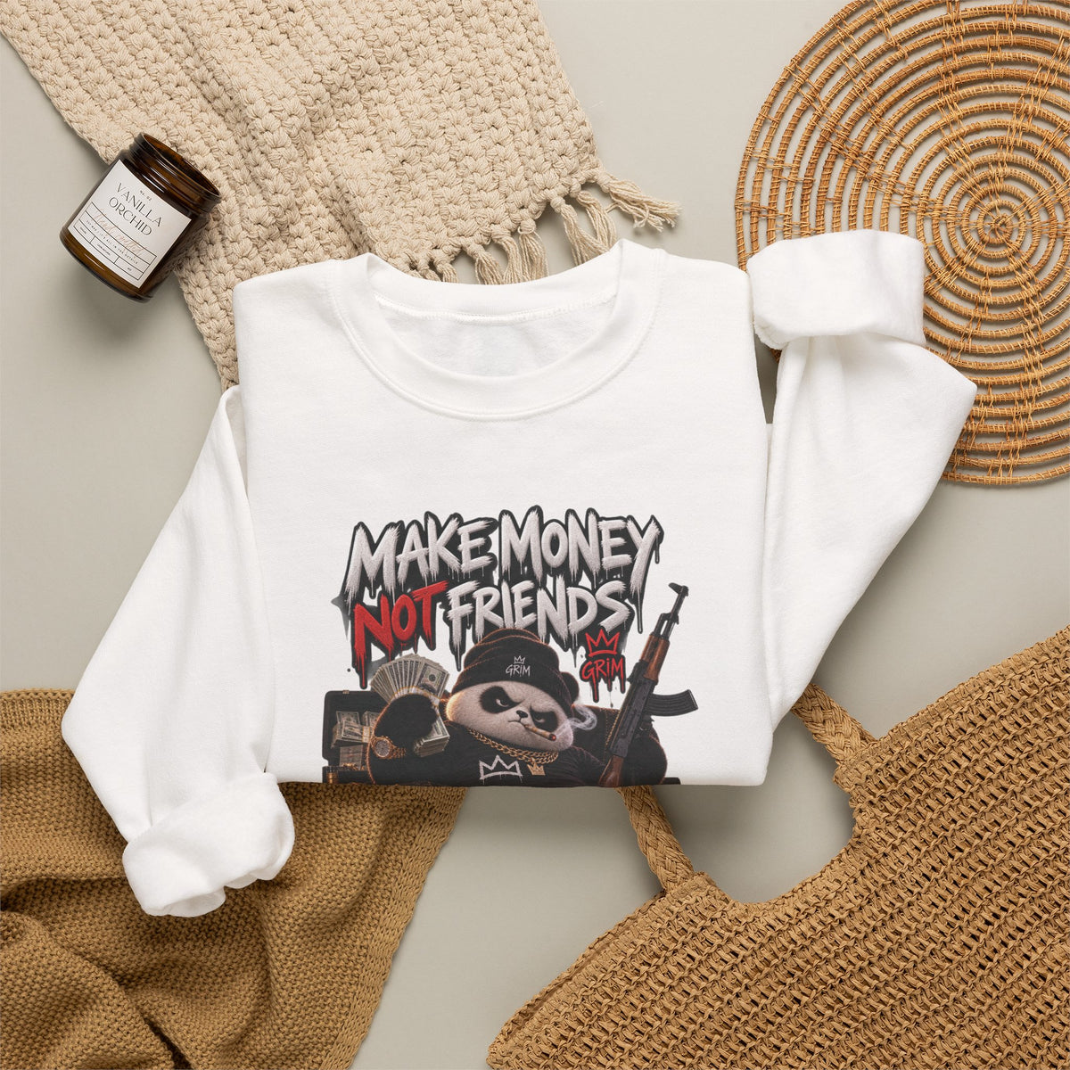 Make Money Not Friends — Adult Sweatshirt