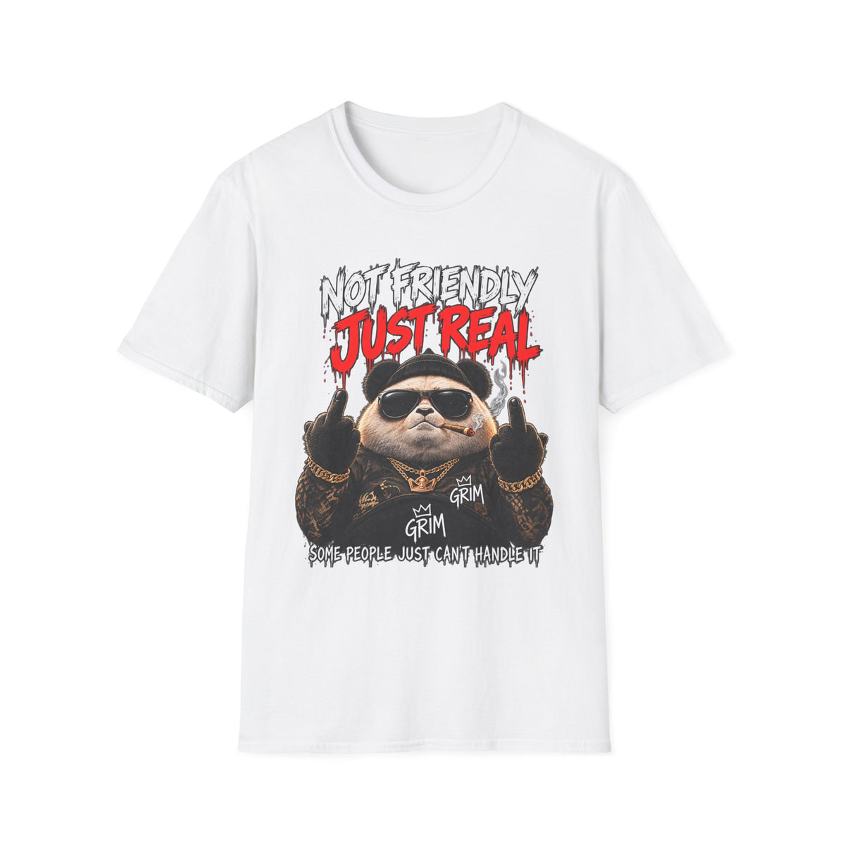 Not Friendly. Just Real. — T-Shirt