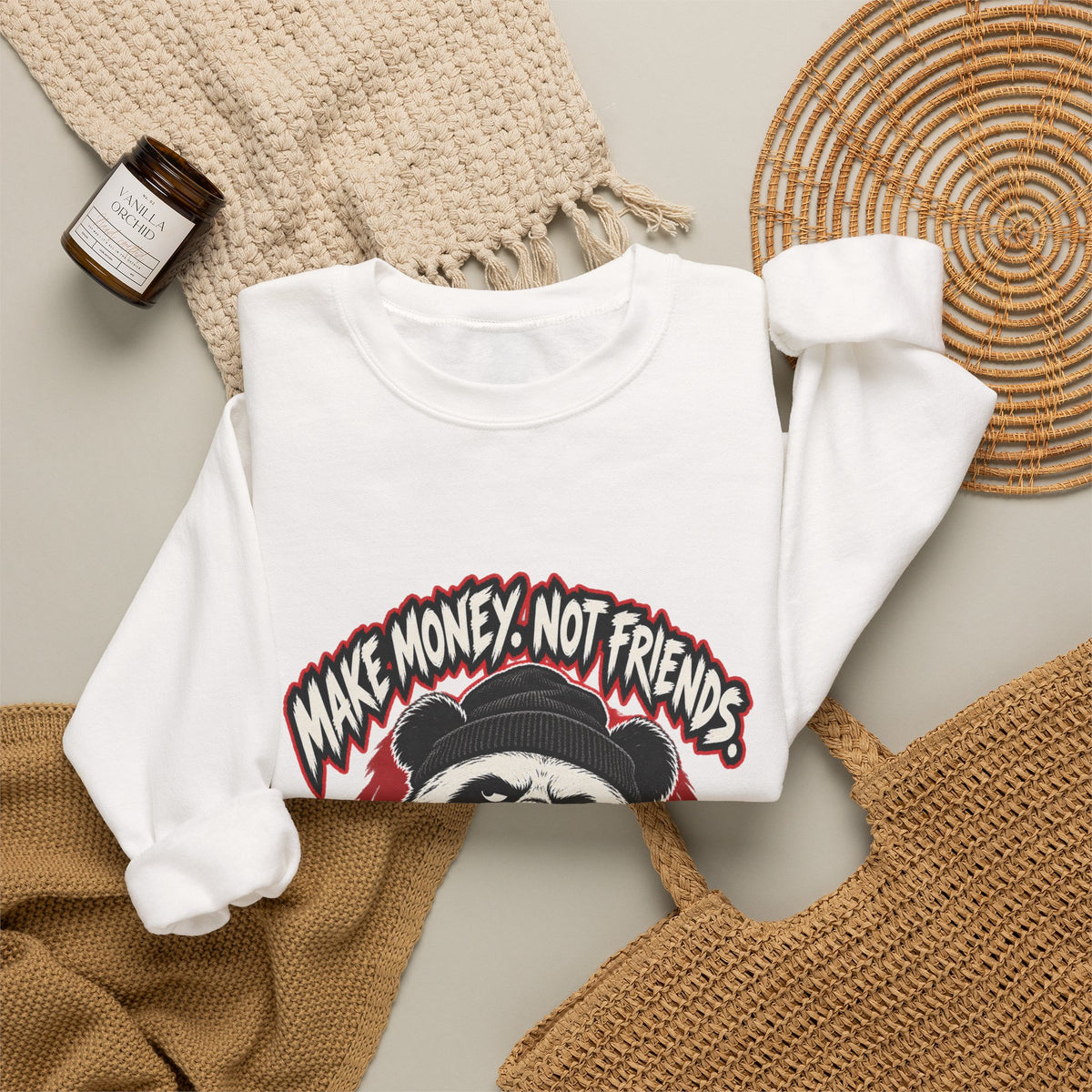 Make Money Not Friends — Grim Sweatshirt